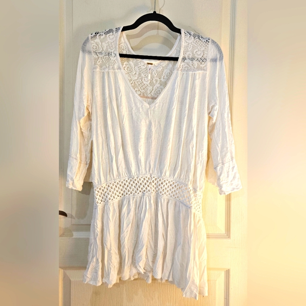 Free People Lace Tunic/Dress, size M, NWOT